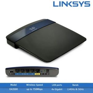 Linksys EA3500 Dual Band N750 Router With Gigabit And USB
